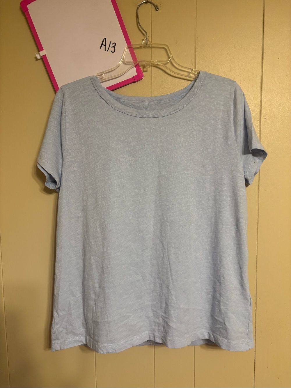J. Crew Light Blue Crewneck Short Sleeve Tee